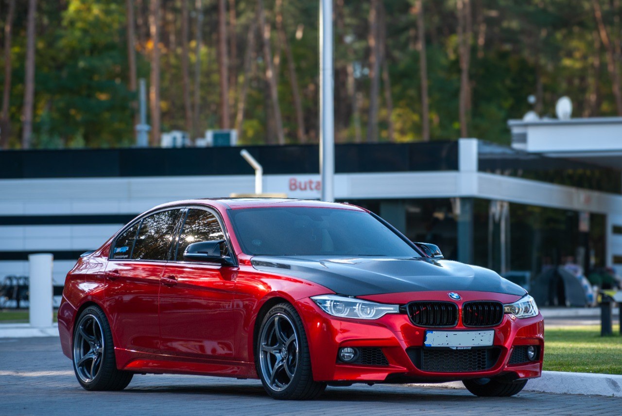 Second car BMW F30 340i xDrive with Rays G25 forged wheels and Bilstein B14 coilover suspension